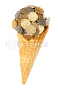 Can you believe Brendan J. Spaar eats ice cream made of money?